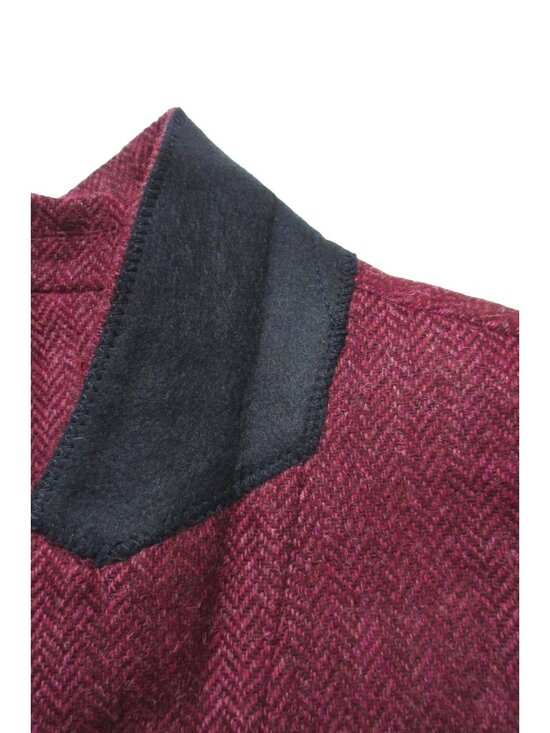 NWT J.Crew Boyfriend Blazer in Burgundy Pink Herringbone English Wool Jacket 4 - Picture 7 of 8
